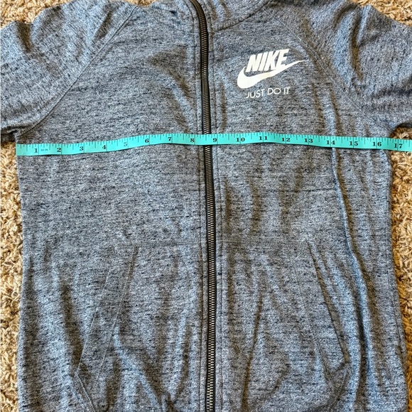 Nike Y2K Women's Heather Gray Zip-Up Hoodie size XS - Picture 7 of 7